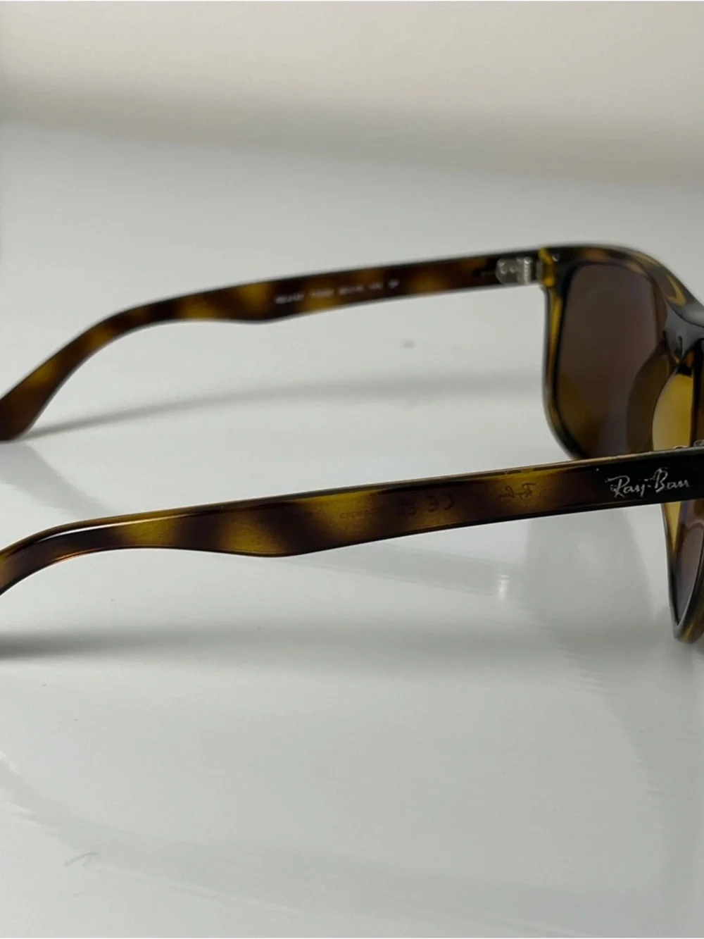 Ray Ban Boyfriend Polarized Sunglasses Tortoise Frame / Brown Lens